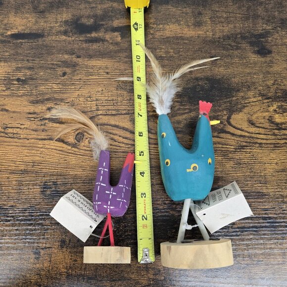 Navajo Folk Art Native American Chicken Hen Rooster Dennis Tom Stanley Hanley - Picture 12 of 12